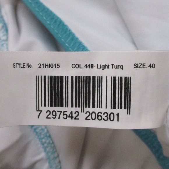 Gottex Turquoise Floral Print One Piece Swimsuit 8 - Picture 9 of 10